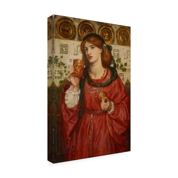 Rossetti 'The Loving Cup' Canvas Art,12x19